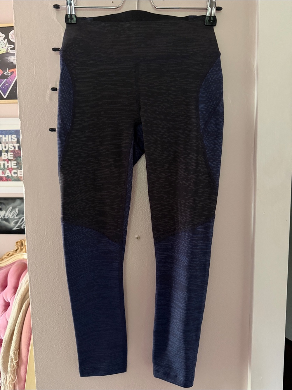 Outdoor Voices blue and black leggings Women’s XS